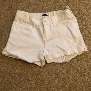 Basic white shorts